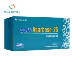 SaVi Acarbose 25 - Thuốc điều trị đái tháo đường tuýp 2 hiệu quả