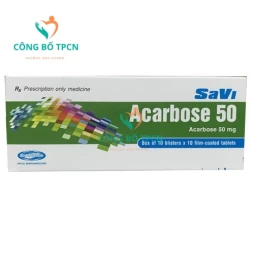 SaVi Acarbose 50 - Thuốc điều trị đái tháo đường