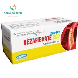 Savi Bezafibrate 200 - Thuốc điều trị hạ lipid máu hiệu quả