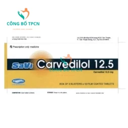 Savi Carvedilol 12.5 - Thuốc điều trị tăng huyết áp hiệu quả