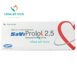 Savi Prolol 2,5 - Thuốc điều trị tăng huyết áp, suy tim hiệu quả