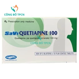 SaVi Quetiapine 100 - Thuốc điều trị tâm thần phân liệt hiệu quả