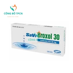 SaViBroxol 30 Savipharm - Thuốc điều trị làm tiêu chất nhày hiệu quả