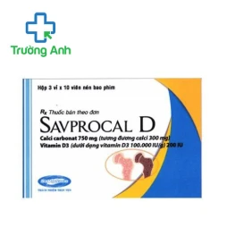Savprocal D Savipharm - Thuốc hỗ trợ điều trị loãng xương hiệu quả