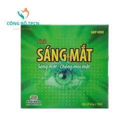 Siro Sáng mắt Hadiphar (20 ống x 10ml) - Giúp chống mỏi mắt hiệu quả