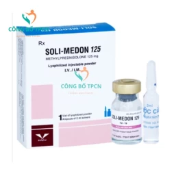 Soli-Medon 125 Bidiphar - Thuốc chống viêm nhiễm, giảm miễn dịch của glucocorticoid