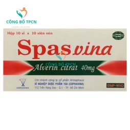 Spasvina 40mg Armephaco - Thuốc chống co thắt cơ trơn hiệu quả