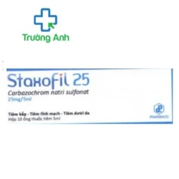 Staxofil 25 Pharbaco - Thuốc điều trị chảy máu hiệu quả