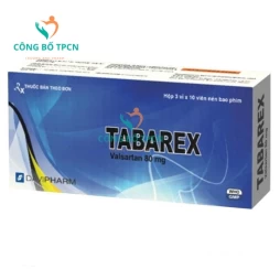 Tabarex 80mg Davipharm - Điều trị tăng huyết áp từ nhẹ đến trung bình