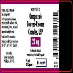 Thuốc dạ dày Omeprazole Delayed-Release Capsules,USP 20mg Lannett 