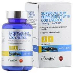 Careline Super Calcium Supplement With Cod Liver Oil  Bổ sung Canxi