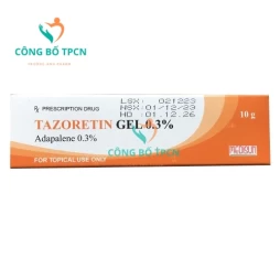 Tazoretin Gel 0.3% - Thuốc điều trị mụn trứng cá của Me Di Sun