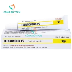 Tetracyclin 1% 5g Medipharco - Thuốc điều trị đau mắt hột