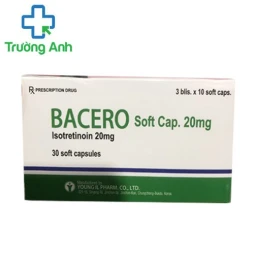 Bacero Soft Cap. 20mg - Thuốc trị mụn trứng cá của Hàn Quốc