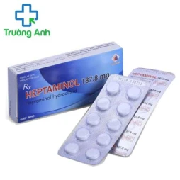 Heptaminol 187,8mg - Thuốc trợ tim mạch, triệu chứng giảm huyết áp