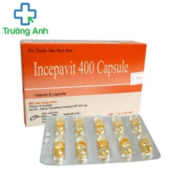 Incepavit 400 Capsule - Thuốc phòng và trị thiếu vitamin E, chống oxy hóa