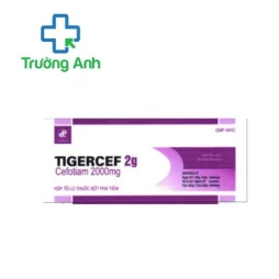 Tigercef 2g Pharbaco - Thuốc điều trị nhiễm khuẩn hiệu quả