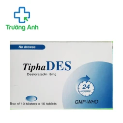 Tiphades 5mg Tipharco - Thuốc điều trị viêm mũi dị ứng hiệu quả