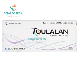 Toulalan 50mg DaviPharm - Thuốc điều trị viêm dạ dày hiệu quả