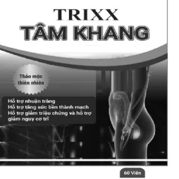 Trixx Tâm Khang - Hỗ trợ giảm triệu chứng và nguy cơ bị trĩ