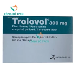 Trolovol 300mg - thuốc điều trị viêm khớp dạng thấp, bệnh Wilson