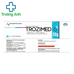 Trozimed-B 30g Davipharm - Thuốc điều trị vảy nến mảng
