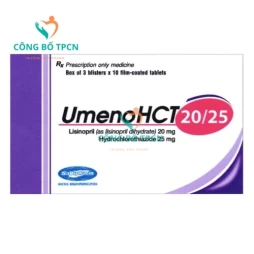UmenoHCT 20/25 Savipharm - Thuốc điều trị tăng huyết áp hiệu quả