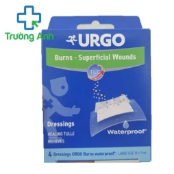 Băng cá nhân Urgo Burns Waterproof 10 x 7cm 4 units - Tiệt trùng, chống thấm nước