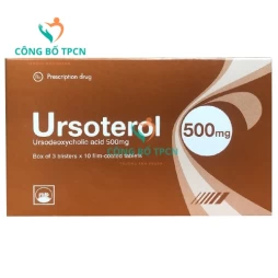 Ursoterol 500 - Thuốc điều trị sỏi mật, xơ gan hiệu quả