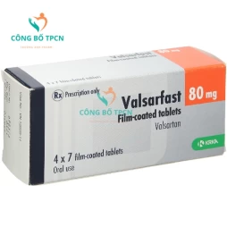 Valsarfast 80 - Thuốc điều trị huyết áp cao và suy tim sung huyết