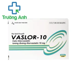 Vaslor 10 - Thuốc điều trị tăng cholesterol máu, tăng triglyceride máu