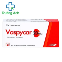 Vaspycar 20mg - Thuốc điều trị đau thắt ngực hiệu quả của Pymepharco