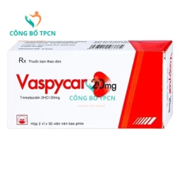 Vaspycar 20mg - Thuốc điều trị đau thắt ngực hiệu quả của Pymepharco