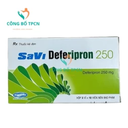 Savi Deferipron 250 - Thuốc điều trị ngộ độc sắt hiệu quả