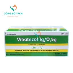 Vibatazol 1g/0,5g VCP - Thuốc hỗ trợ kháng khuẩn