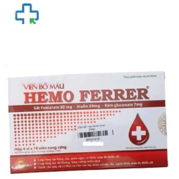 Viên bổ máu Hemo Ferrer - Bổ sung kẽm, acid folic và vitamin
