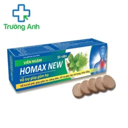 Viên ngậm Homax New - Giúp bổ phế, giảm ho, loãng đờm hiệu quả
