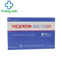 Vigentin 500/125 DT Pharbaco (viên nén phân tán) - Thuốc điều trị nhiễm khuẩn hiệu quả