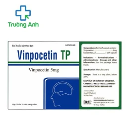 Vinpocetin TP 5mg Hataphar (viên nang) - Thuốc điều trị rối loạn tuần hoàn não