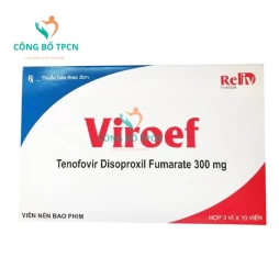 Viroef 300mg Dopharma - Thuốc điều trị viêm gan B và hỗ trợ điều trị HIV