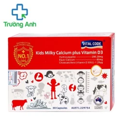Vital Code Kids Milky Calcium Plus Vitamin D3 - Giúp Tăng chiều cao