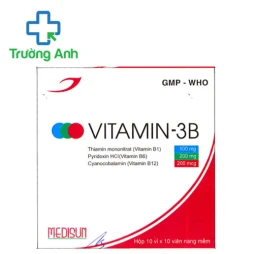 Vitamin 3B Medisun - Thuốc điều trị viêm dây thần kinh hiệu quả