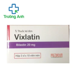 Vixlatin 20mg Medisun - Thuốc điều trị viêm mũi dị ứng hiệu quả