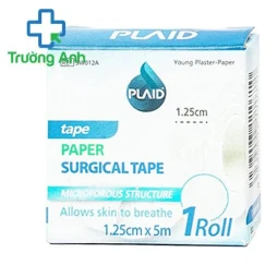 Young Plaster Paper 1.25cm x 5m (white) Băng cuộn giấy cố định gạc