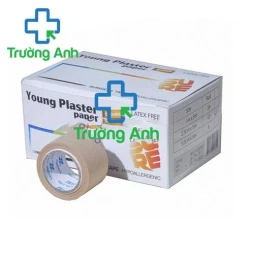 Young Plaster Paper 2.5cm x 5m (brown) - Băng keo cuộn giấy của Korea