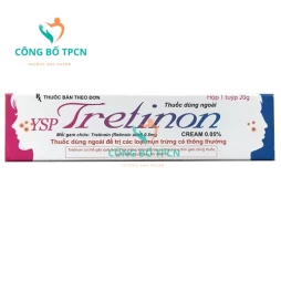 YSP Tretinon cream 0.05% - Điều trị mụn trứng cá hiệu quả của Malaysia