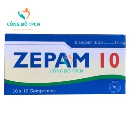 Zepam 10 - Thuốc điều trị rối loạn tâm thần, gây ngủ  hiệu quả