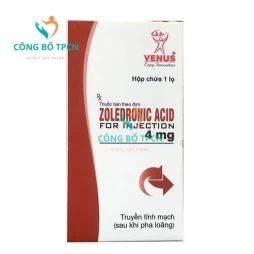 Zoledronic Acid For Injection 4mg - Thuốc điều trị bệnh ung thư xương của Ấn Độ